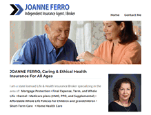 Tablet Screenshot of joanneferro.com